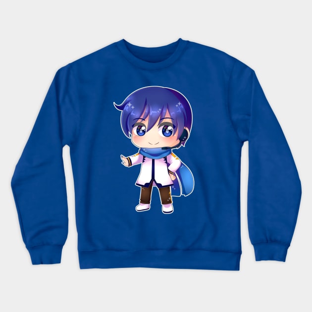 VOCALOID Kaito chibi Crewneck Sweatshirt by Nadi-chan16